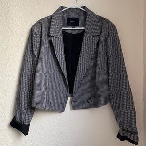 Forever 21+ crop tweed blazer